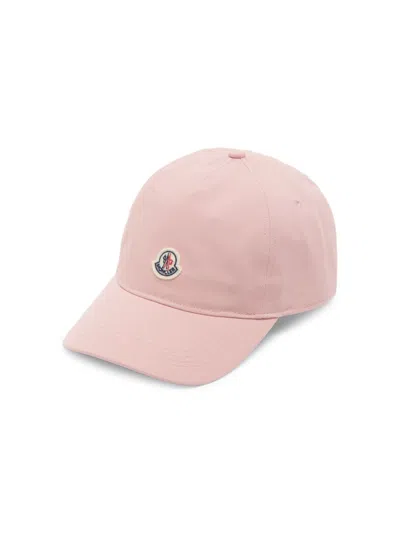 Moncler 标贴棒球帽 In Pink
