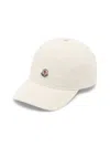 Moncler Women's Logo Cotton Baseball Cap In Off White