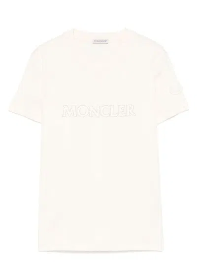 Moncler Logo Cotton T-shirt In Multi