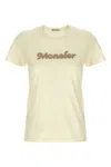 Moncler Logo Embroidery T-shirt In White