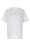 Moncler Logo Embroidery T-shirt In White