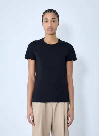 Moncler Women Logo Motif T-shirt In Black