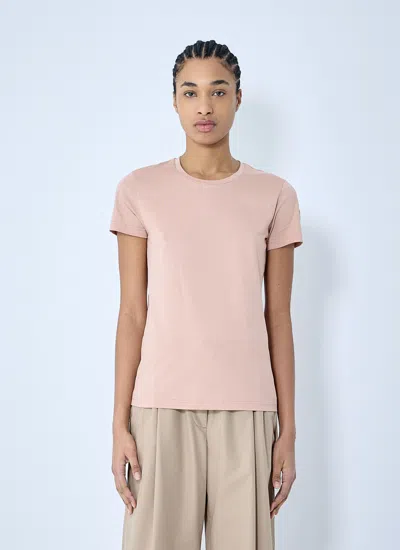 Moncler Women Logo Motif T-shirt In Pink