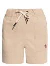 Moncler Grenoble Women Logo Nylon Shorts In Beige