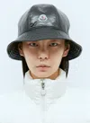 Moncler Logo Patch Bucket Hat In Black