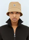 Moncler Logoed Bucket Hat In Cream