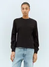 Moncler Women Logo Patch Long-sleeve T-shirt In Black
