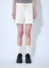 Moncler Women Logo Patch Track Shorts In White
