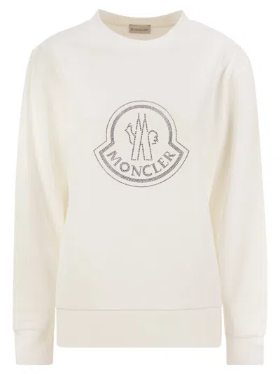 Moncler Women's Cozy Sweatshirt In Beige
