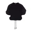 Moncler Women Logo T-shirt In Black