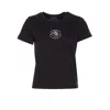 Moncler Women Logo T-shirt In Black