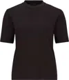Moncler Cotton Jersey Crewneck T-shirt In Black