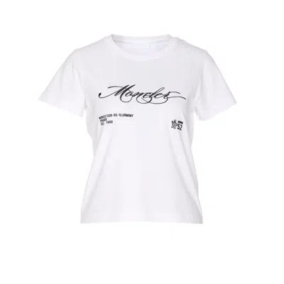 Moncler Women Logo T-shirt In White