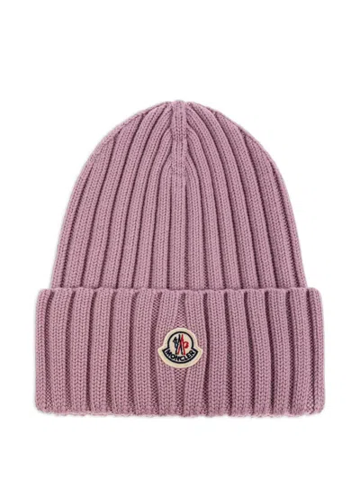 Moncler Women Logo Wool Beanie