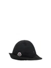 Moncler Logoed Bucket Hat In Black