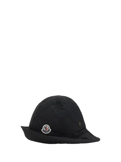 Moncler Women Logoed Bucket Hat In Black
