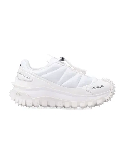 Moncler Women's Low-top Lace-up Sneakers In Bianco