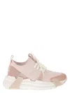 Moncler Lunarove Panelled Sneakers In Pink
