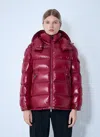 Moncler Women Maire Hooded Short Down Jacket In Red