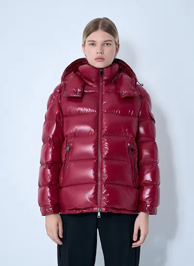 Moncler Women Maire Hooded Short Down Jacket In Red