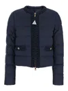 Moncler Maur Short Down Jacket In Blue