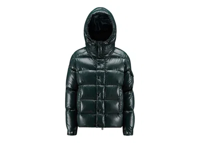 Pre-owned Moncler Women's Maya 70th Anniversary Special Edition Short Down Jacket In Forest Green