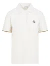 Moncler Polo-style T-shirt In Chic Nude Palette In Natural
