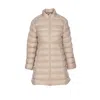 Moncler Women Midi Igesse Down Jacket In Neutral