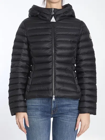 Moncler Women's Mini Hooded Short Puffer Jacket In Black