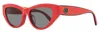 Moncler Women's Modd Alt Fit Sunglasses Ml0258f 66a Red 53mm In Multi