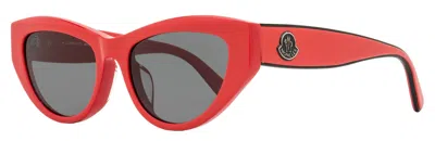 Moncler Women's Modd Alt Fit Sunglasses Ml0258f 66a Red 53mm In Multi