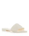 Moncler Mon Logo-appliqué Slides In White