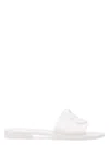 Moncler Mon Logo-appliqué Slides In White