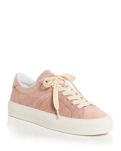 Moncler Monaco 2 Low Top Sneakers In Pink