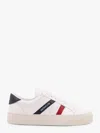 Moncler Women Monaco2 Leather Sneakers With Logo Print