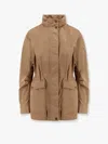 Moncler Nades Short Parka In Cream