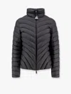Moncler Long-sleeved Short Down Jacket In Black