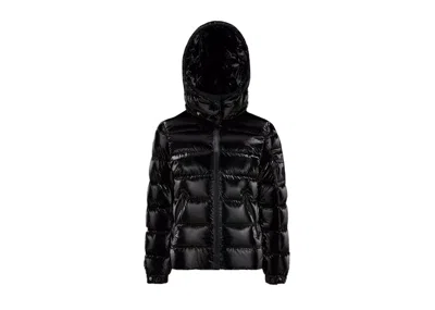 Pre-owned Moncler Women's  Girl's Bady Short Down 414 Years Jacket In Black