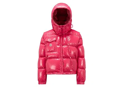 Pre-owned Moncler Women's  Karakorum Ripstop Short Down Jacket In Fuchsia (i20931a0018359607541)