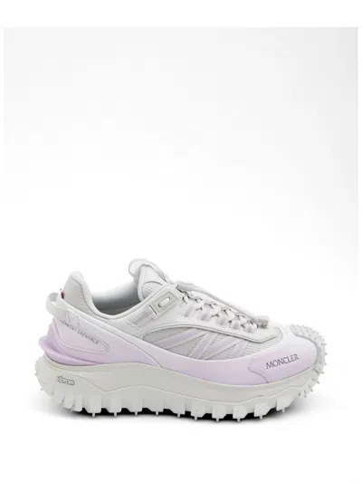 Moncler Women's ? No-women's Lace-up Mesh Sneakers With Tpu Spoiler, Carbon Fiber Detail & Ortholite  In White