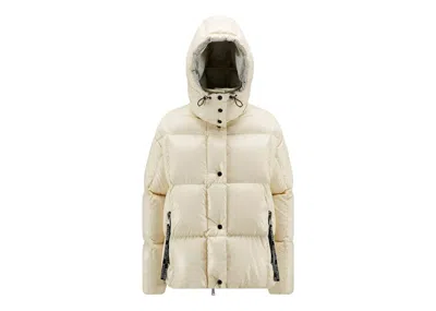 Pre-owned Moncler Women's  Parana Short Down Jacket In Ivory White/warm Grey