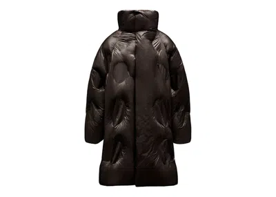 Pre-owned Moncler Women's  X Dingyun Zhang Iaphiia Long Down Jacket In Brown