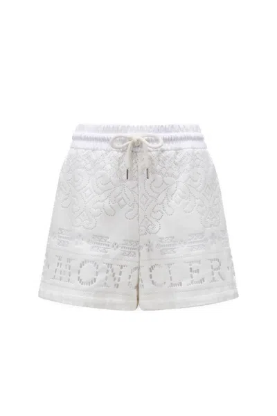 Moncler Beige Women's Cotton Blend Shorts For Ss24