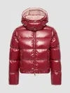 Moncler Niveole Short Down Jacket In Burgundy