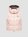 Moncler Niverolle Sleeveless Puffer Jacket In Pink