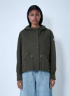 Moncler Women Noizay Short Parka Jacket In Green