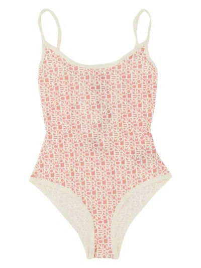 MONCLER WOMEN'S ONE PIECE SWIMSUIT WITH LOGO