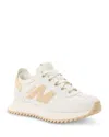 Moncler Pacey2 Sneaker In White Canvas And Leather In Multi