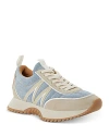 Moncler Pacey Bicolor Runner Sneakers In Medium Blue