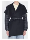 Moncler Padded Cape In Blue